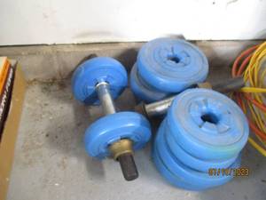 lot 187 image: Kingston Sports hand barbells