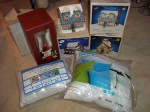 lot 325 image: Christmas Village pieces, plus