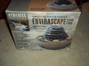 lot 328 image: envirascape stone pond running fountain