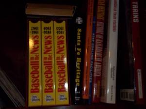 lot 349 image: Books about trains, VHS tapes on baseball and more
