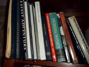 lot 350 image: VHS tapes and reading supplies on Trains, physics, diy and more
