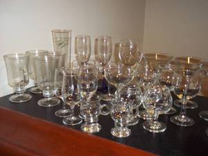 lot 387 image: Large assortment of fluted stemware plus