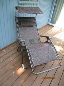 lot 50 image: zero gravity outdoor chair