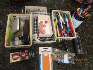 lot 52 image: Office organizers and supplies