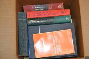 lot 217 image: Box of Assorted Quantum Physics Textbooks