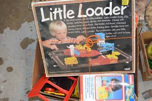 lot 228 image: Vintage toys Little Loader, Construct A Plane, plus