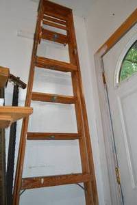 lot 241 image: Wooden Ladder  Sign Posts
