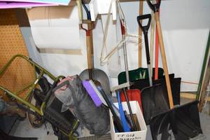 lot 243 image: Assorted Shovels, Car Scrapers, plus