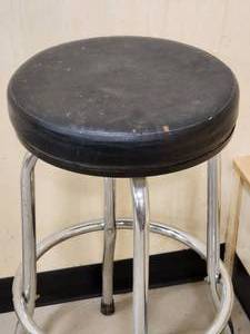 lot 24 image: Black Shop Stool