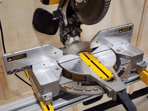 lot 3 image: Dewalt 12 inch Compound Miter Saw with Stand