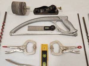 lot 59 image: Assorted Hand Tools and Auger Bits