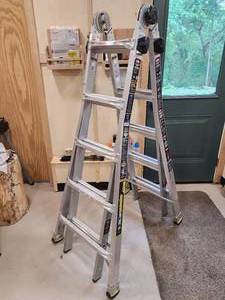 lot 30 image: Gorilla 375 lb. Capacity Articulated Aluminum Ladder