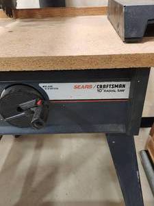 lot 31 image: Craftsman 10 Radial Saw with Stand