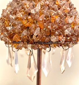 lot 132 image: Fun Votive Candle Holder with Dangling Prisms