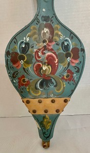 lot 139 image: Rosemaling Fireplace Bellow