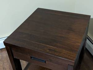 lot 104 image: Dark Wood Side Table