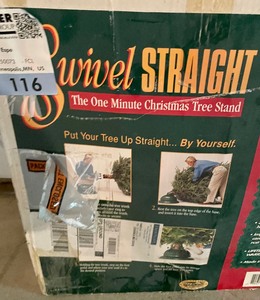lot 205 image: Swivel Straight One Minute Christmas Tree Stand