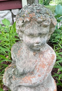 lot 224 image: Charming Cement Cherub