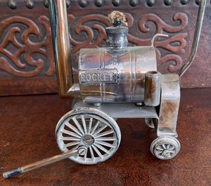 lot 278 image: Vintage Silver Plated Stephensons Rocket Brandy Warmer