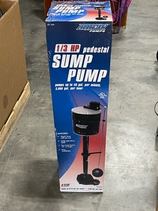 lot 66 image: Pedestal Sump Pump NEW