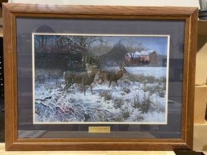 lot 72 image: Whitetail Deer Print