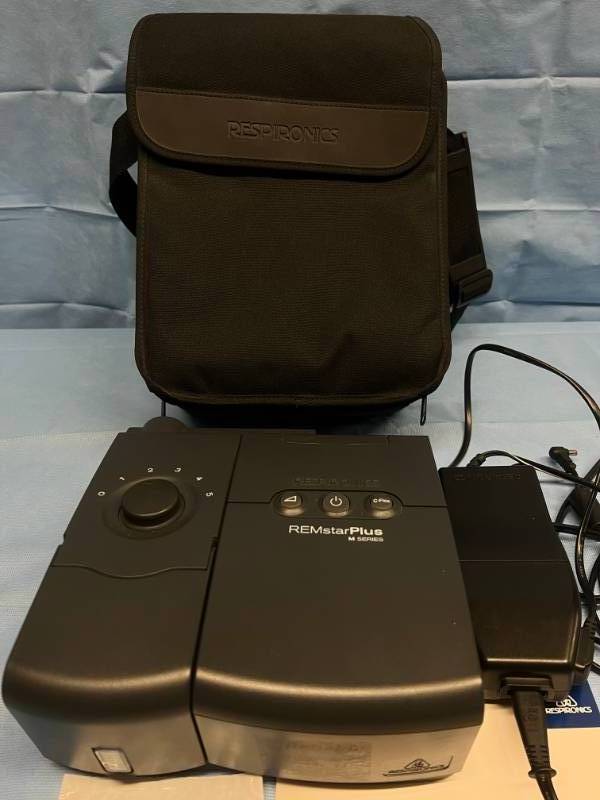 MSRP $1800 Respironics REMstar Plus M Series CPAP Machine WReservoir, Power Cord &amp Travel Case (No MaskHose)&nbspGood Working Condition