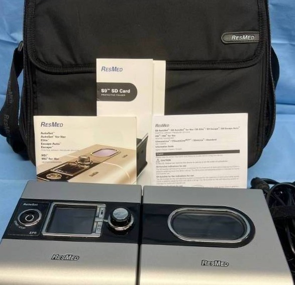 MSRP $2800 Resmed S9 CPAPMACHINE With H5i Humidifier WTravel Bag,&nbspPower Cord, Manual&nbsp&amp Reservoir (MaskHose Not Included) -&nbspGood Working Condition