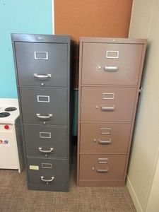 lot 812 image: FOUR DRAWER FILE CABINETS