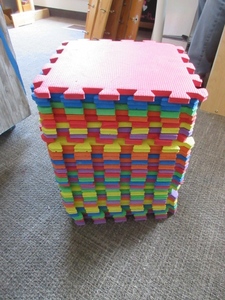 lot 830 image: INTERLOCKING FOAM TILES - ABC AND SHAPES