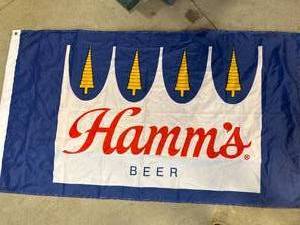 lot 8 image: Hamms Beer Flag appro 3x5 Feet
