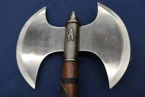 lot 24 image: MEDIEVAL EXECUTIONER STYLE AXE