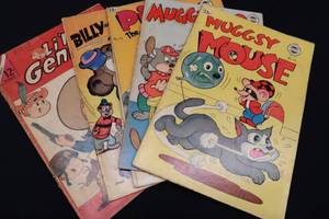 lot 38 image: VINTAGE COMICS 5 TOTAL