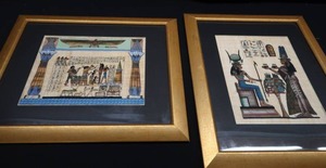 lot 55 image: BEAUTIFUL EGYPTIAN PRINTS IN GOLD FRAMES