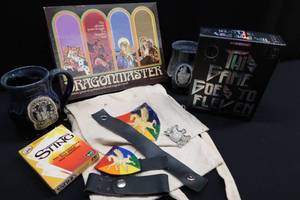 lot 125 image: VINTAGE GAMES AND RENISSANCE POTTERY