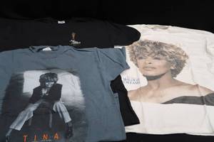 lot 145 image: 3 VINTAGE TINA TURNER CONCERT TEES