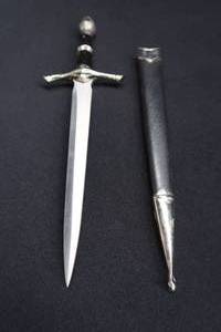 lot 155 image: BLACK AND SILVER DAGGER