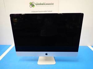 lot 3 image: Apple&nbspiMac18,3 A1419 MNED2LLA &nbspINTEL(R) CORE(TM) I5-7600 CPU  3.50GHZ  8GB DDR4 RAM  1TB HDD  28GB SSD &nbspCracked screen  includes IOS and power cable
