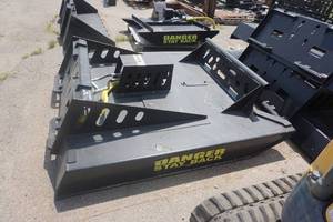 Brand New Made In USA Universal Mount Bobcat Skid Loader Skid Steer 80 Brush CutterBrush Hog With Push Bar