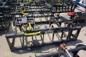 Brand New Made In America Universal Mount Bobcat Skid Loader Skid Steer 78 Root Grapple Bucket