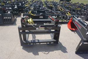 Brand New Made In America Universal Mount Bobcat Skid Loader Skid Steer Heavy Duty Pallet Fork Grapple Attachment