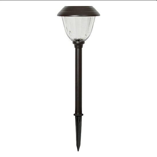 lot 507 image: Members Mark 5-Piece LED Solar Path Lights, Oil-Rubbed Bronze
