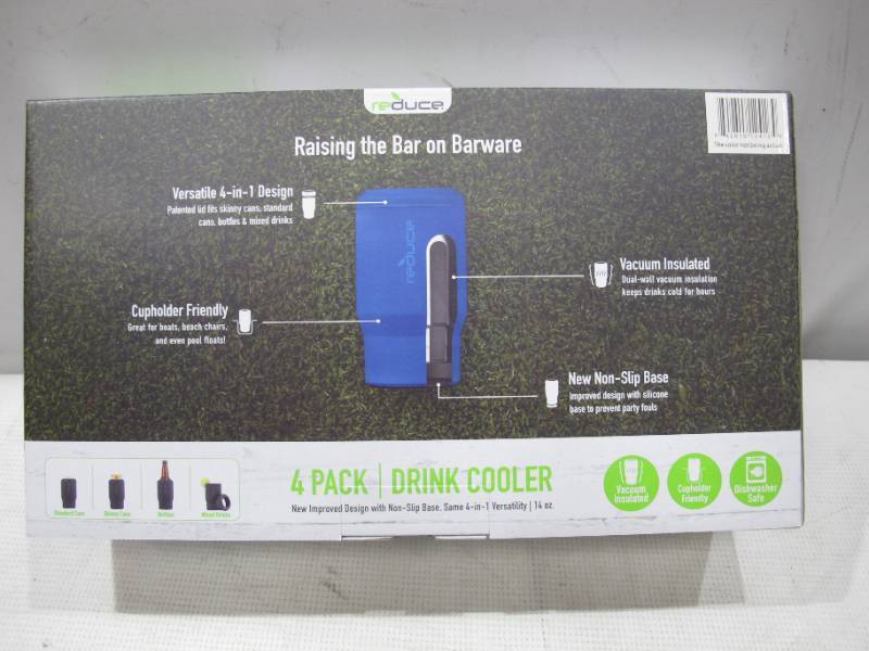 Reduce 14 oz. Vacuum Insulated Stainless Steel Drink Cooler, 4 Pack -  Costless WHOLESALE - Online Shopping!