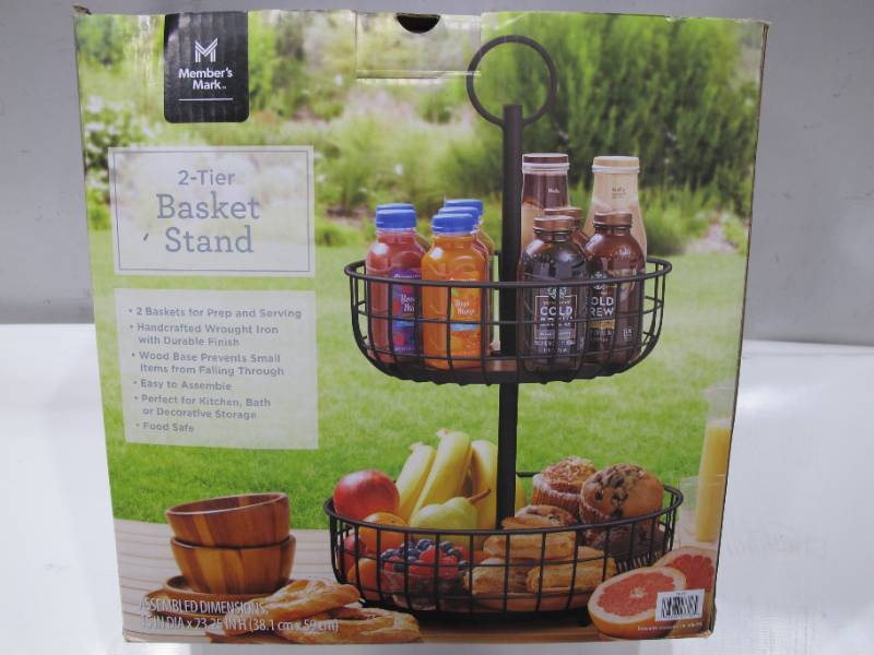 Member's Mark 2-Tier Round Basket Stand (Assorted Colors) - Sam's Club