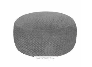 lot 177 image: Lounge and Co. Jumbo Lounger Foam Bean Bag Chair - Charcoal Gray
