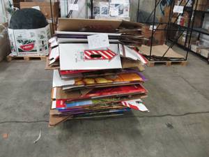 lot 181 image: Pallet of 20 Heavy Duty Cardboard Gaylords - Roughly 40 x 48 x 30 In Each