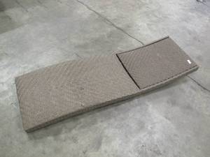 lot 212 image: Seagrass Woven Chaise Lounge with Wheels - Minor Issues