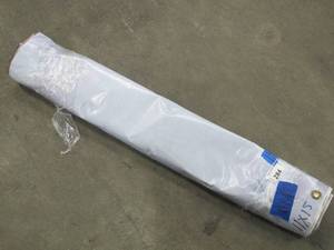 lot 284 image: 11 x 15 9 oz. Black Vinyl Tarp w Advertisement W GROMMETS Reused Billboard  9 mil Lightweight Heavy Duty - A Grade