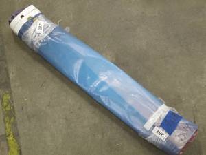 lot 287 image: 9 x 14 9 oz. Black Vinyl Tarp w Advertisement W GROMMETS Reused Billboard  9 mil Lightweight Heavy Duty - A Grade