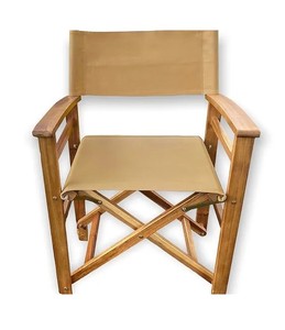 lot 303 image: NEW Patio Wise Classic Wooden Folding Directors Chair