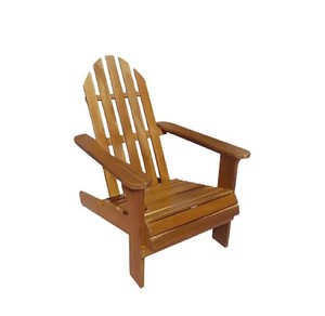 lot 304 image: NEW Patio Wise Acacia Wood Adirondack Lounge Chair